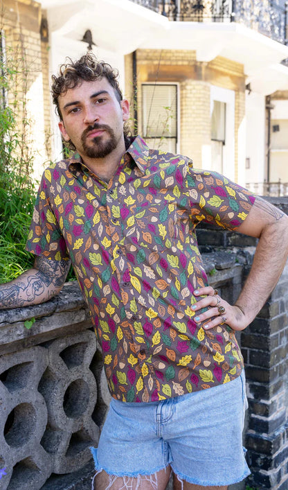 Run & Fly - Autumn Leaves Short Sleeve Shirt