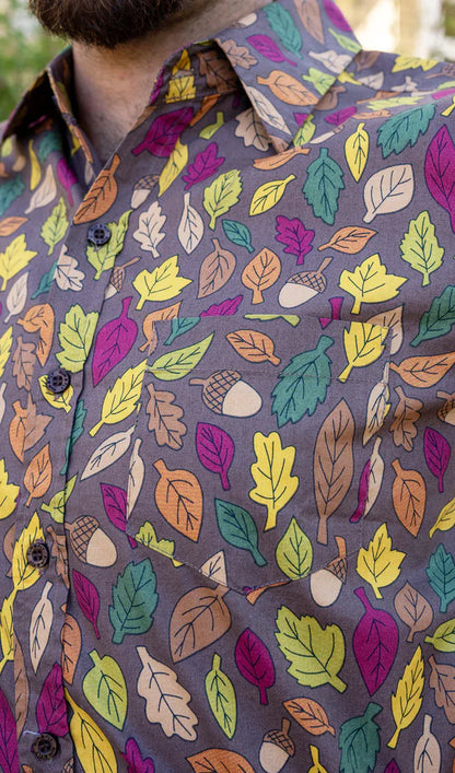 Run & Fly - Autumn Leaves Short Sleeve Shirt