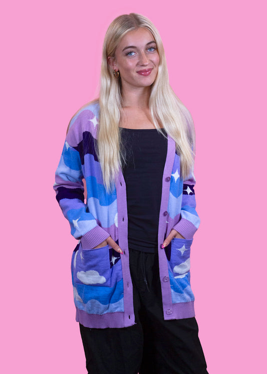 Home of Rainbows - Midnight Knit Cardigan