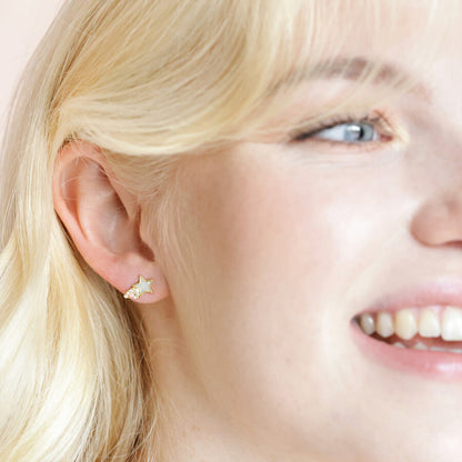 Lisa Angel -  Shooting Star Stud Earrings in Gold
