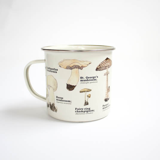 Gift Republic - Scientific Mushroom Enamel Mug