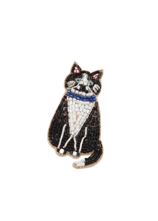 My Doris - Tuxedo Cat Brooch