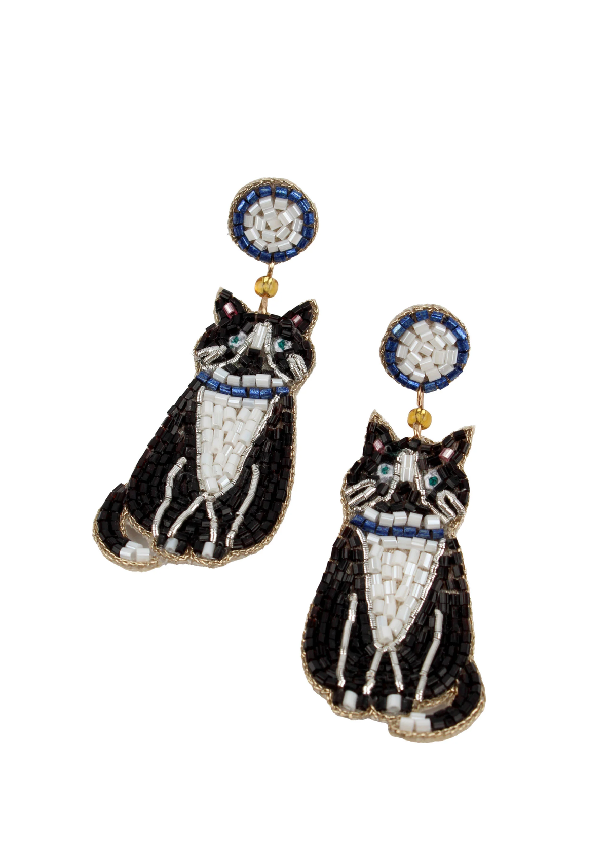 My Doris - Tuxedo Cat Earrings