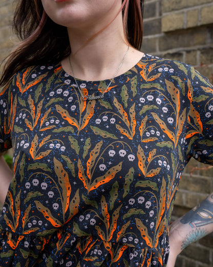 Run & Fly - Poison and Plants Oversized Smock Dress