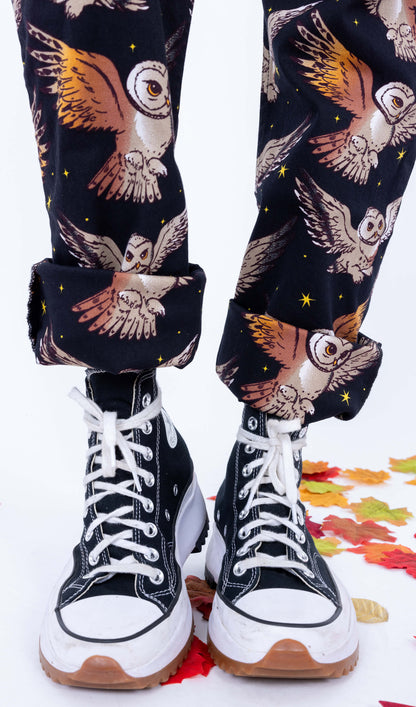 Run & Fly - What a Hoot Owl Stretch Twill Dungarees
