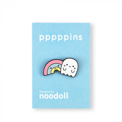 Noodoll - Riceboo & Rainbow Enamel Pin