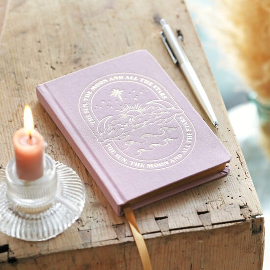 Lisa Angel - Pink Sun and Moon Notebook