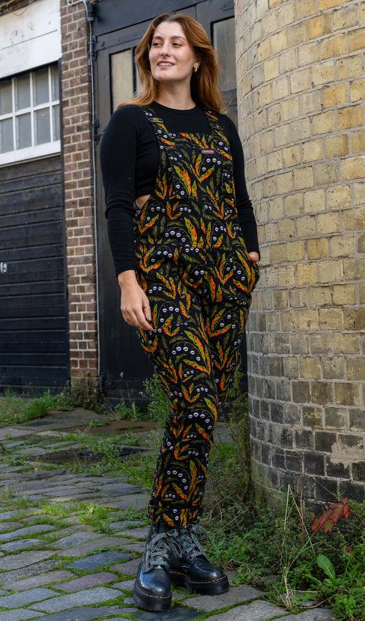 Run & Fly x Clare Lewis Poison and Plants Stretch Twill Dungarees