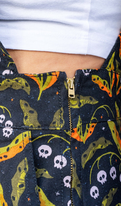 Run & Fly x Clare Lewis Poison and Plants Stretch Twill Pinafore Dress