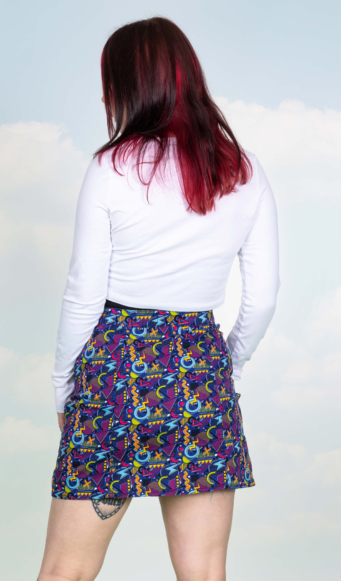 Run & Fly - 90's Arcade A Line Skirt
