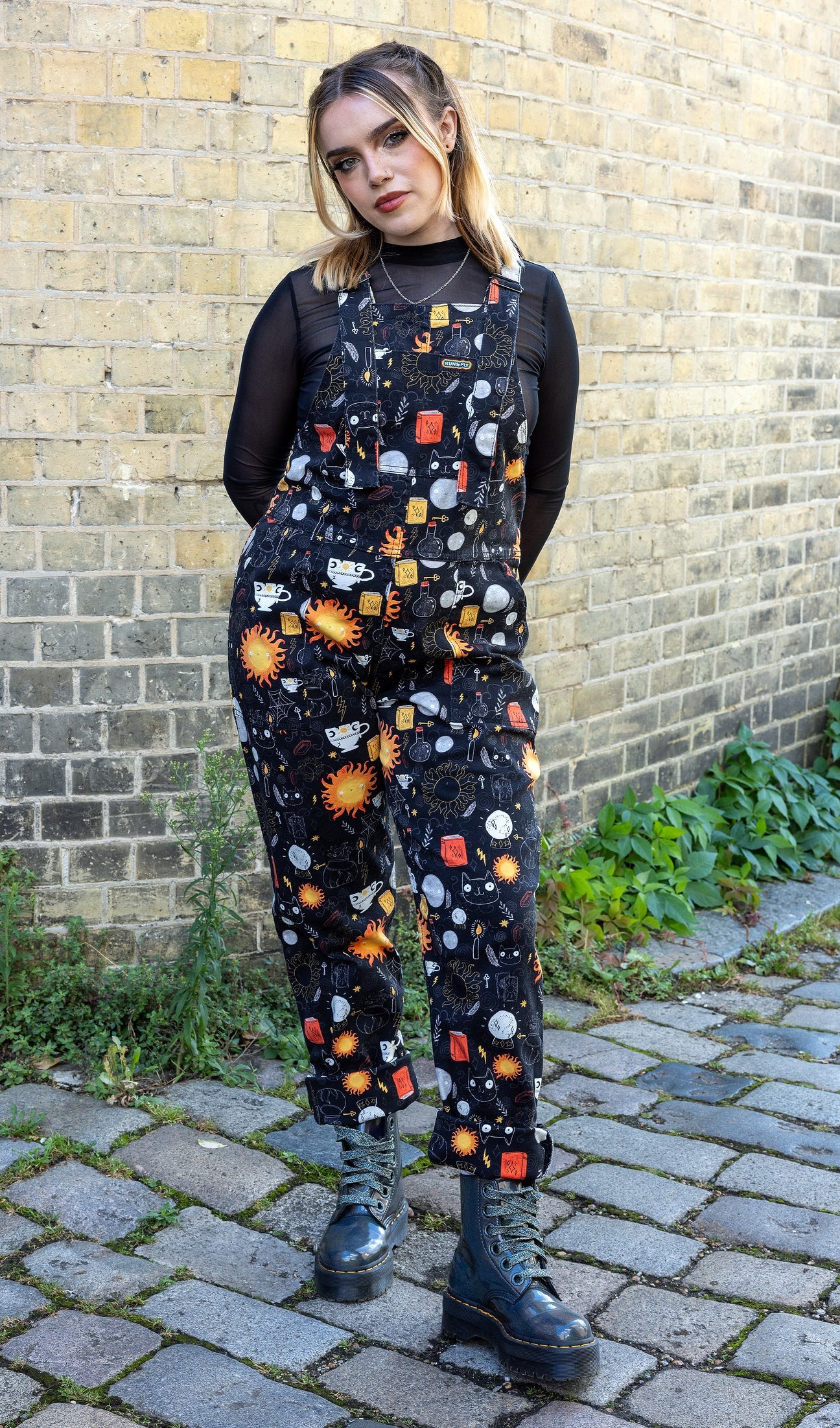 Run & Fly X Katie Abey Solar Witch Stretch Twill Dungarees