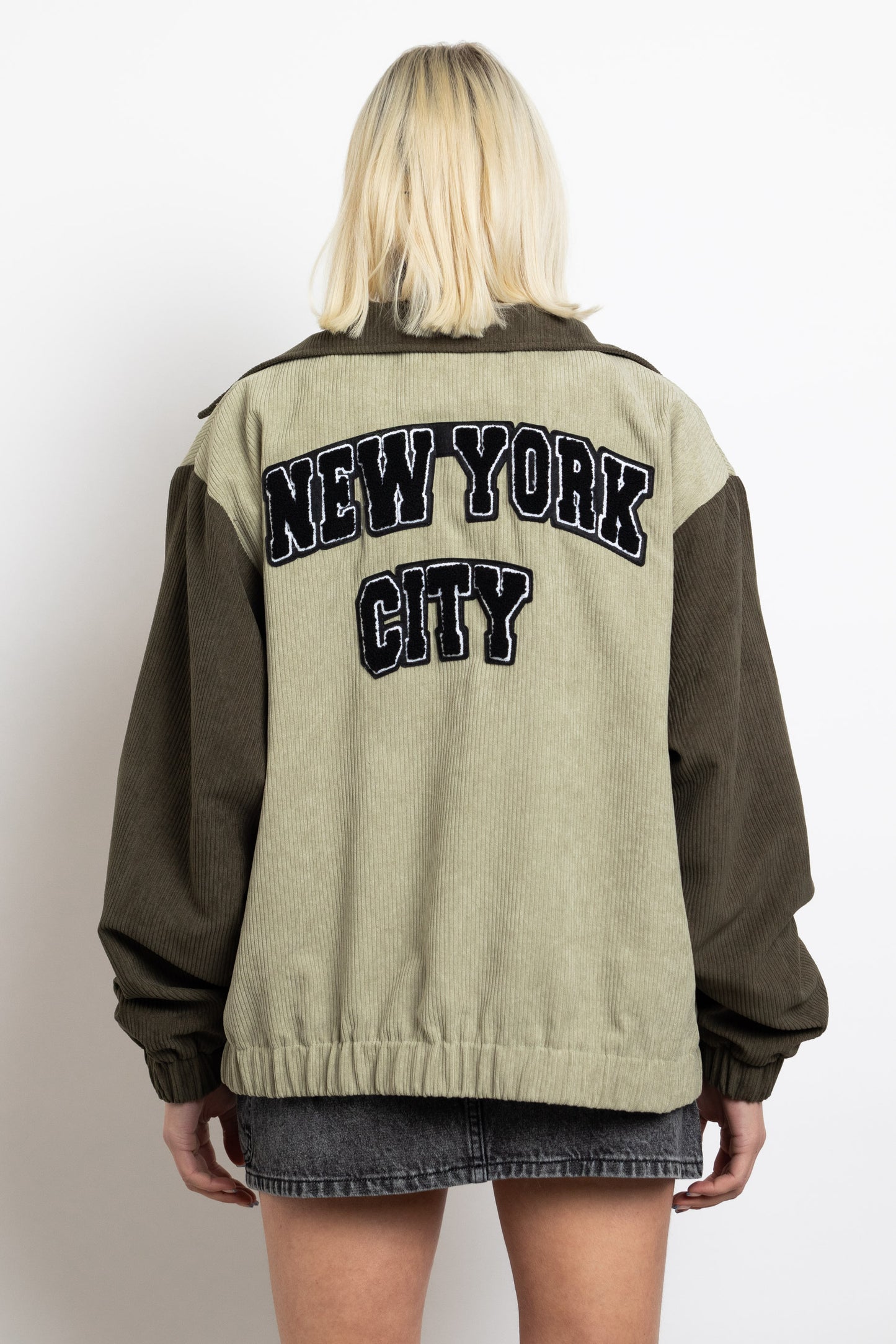 Daisy Street - Embroidered ‘New York City’ Bomber Jacket