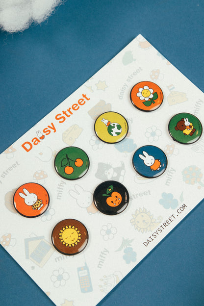 Miffy x Daisy Street - Miffy Set of 8 Mini Badges