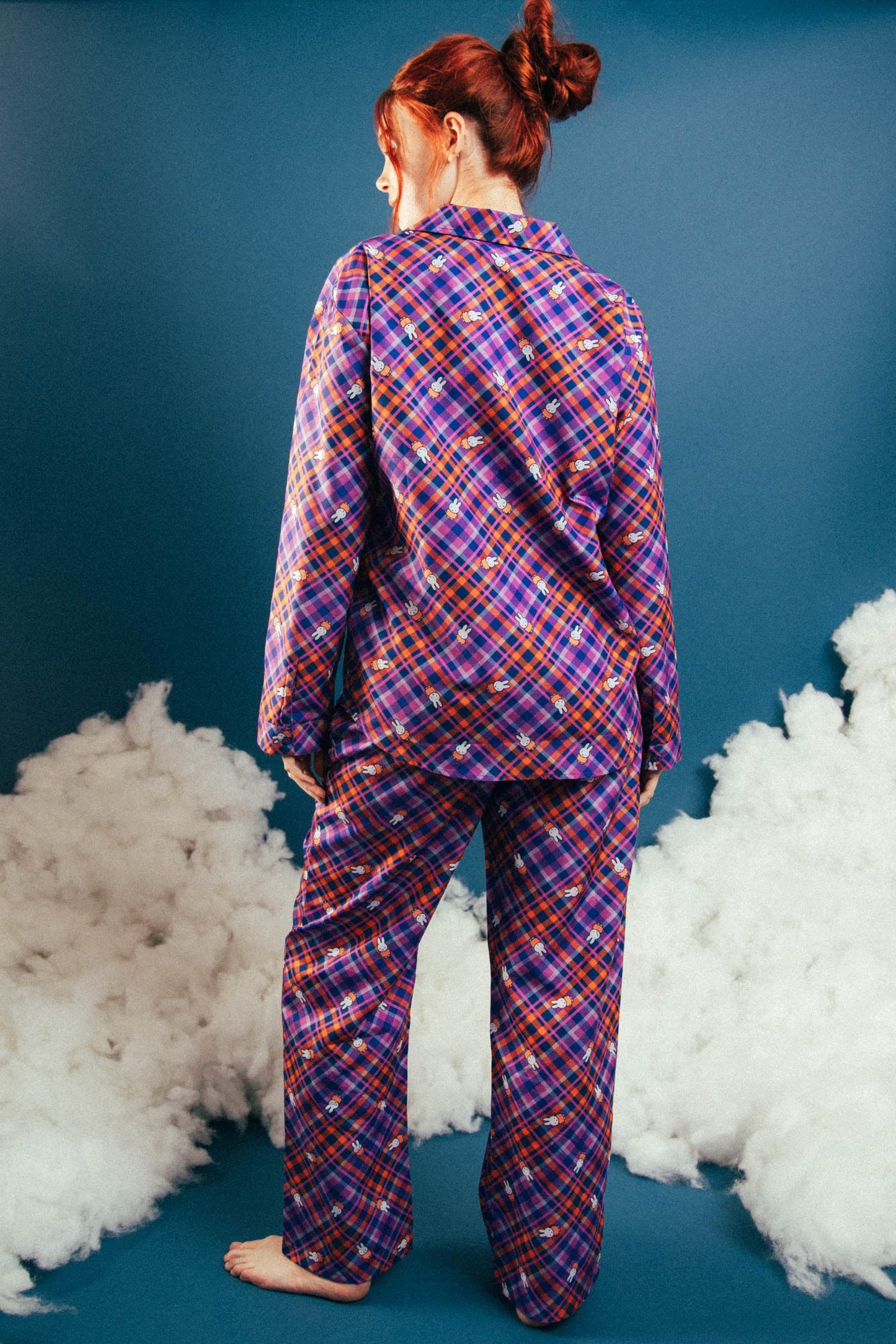 Miffy x Daisy Street - Miffy Purple Checked Pyjama Shirt