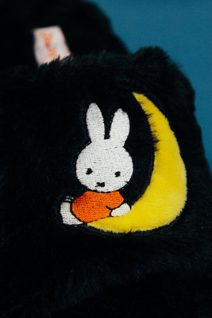 Miffy x Daisy Street - Miffy Moon Faux Fur Slider Slippers