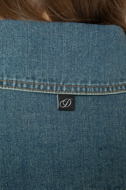 Daisy Street - Washed Denim Halo Jacket