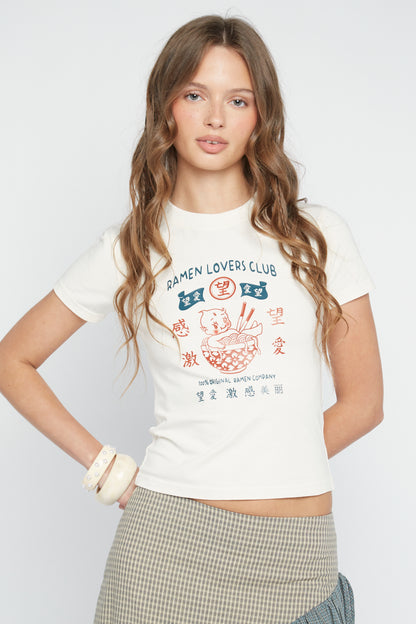 Daisy Street - Kewpie Ramen Club Baby Tee