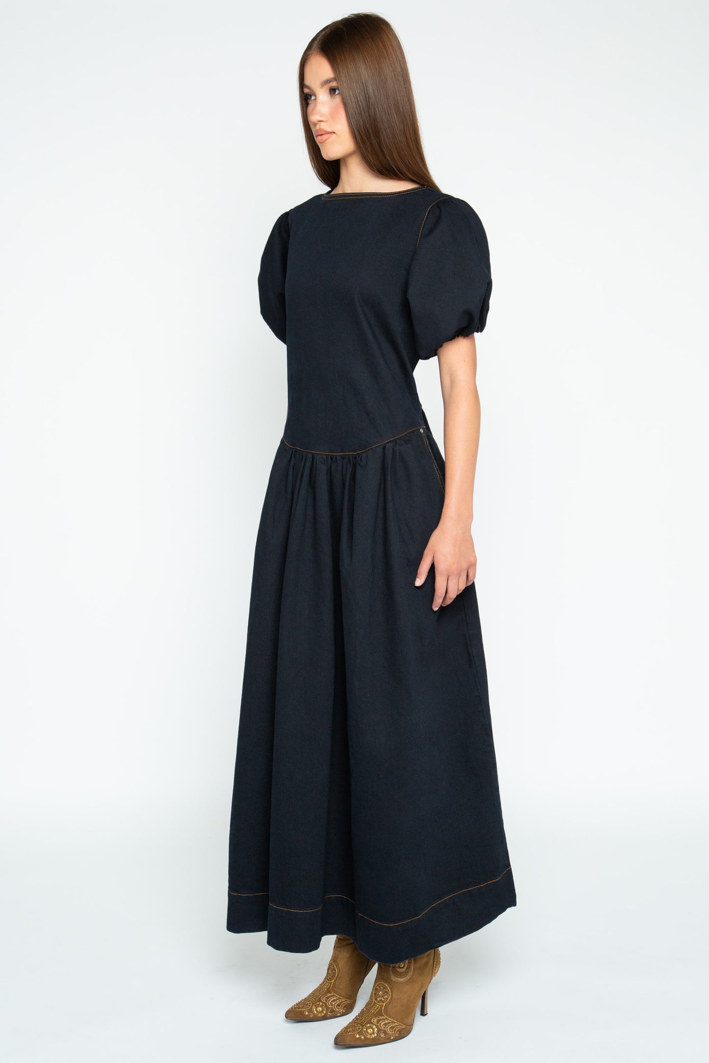 Daisy Street - Dark Denim Aspen Maxi Dress