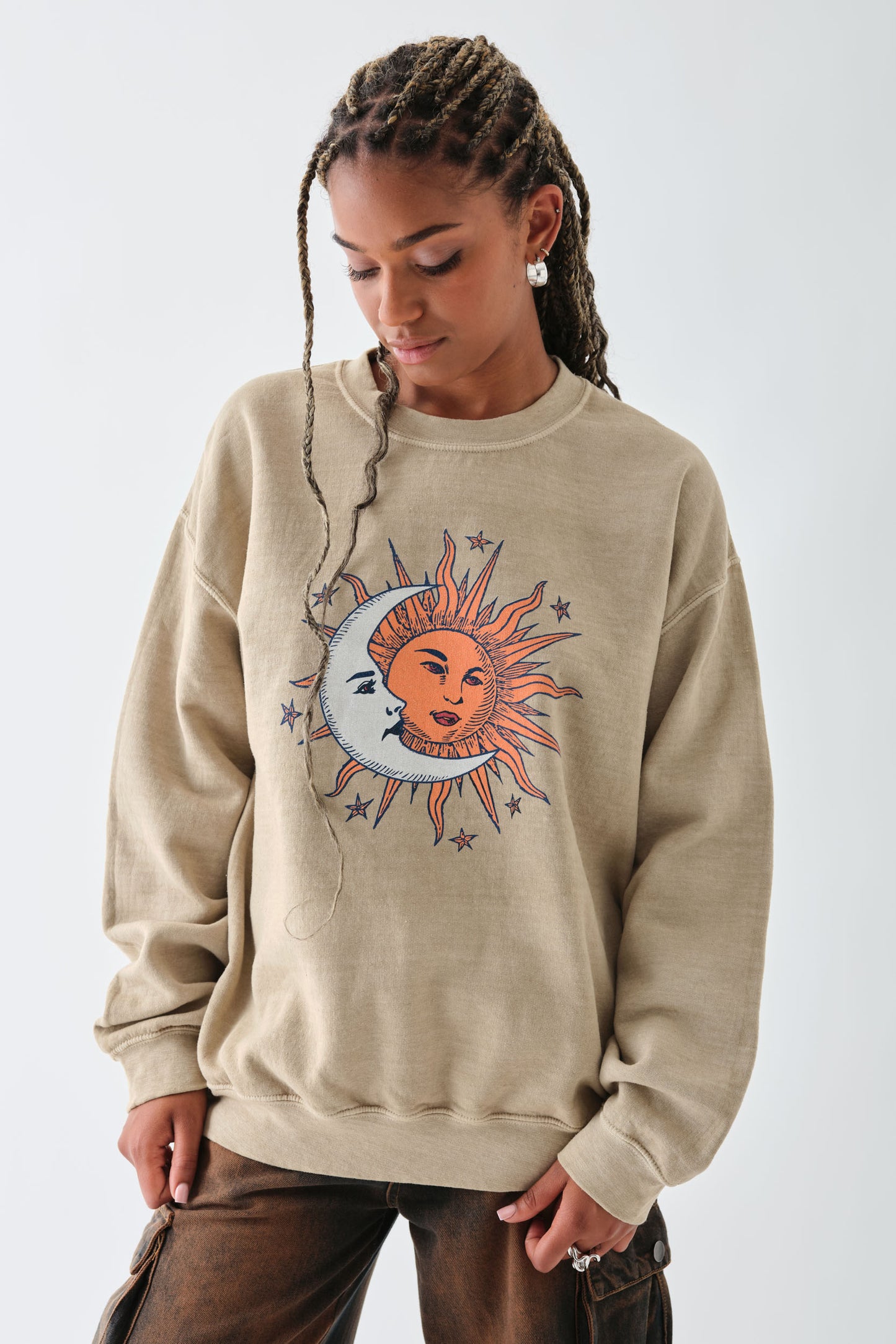 Daisy Street - Sun & Moon Sand Sweater