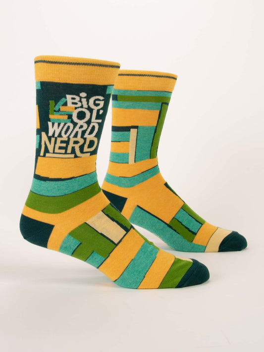 Blue Q - Big Ol' Word Nerd Men's Socks