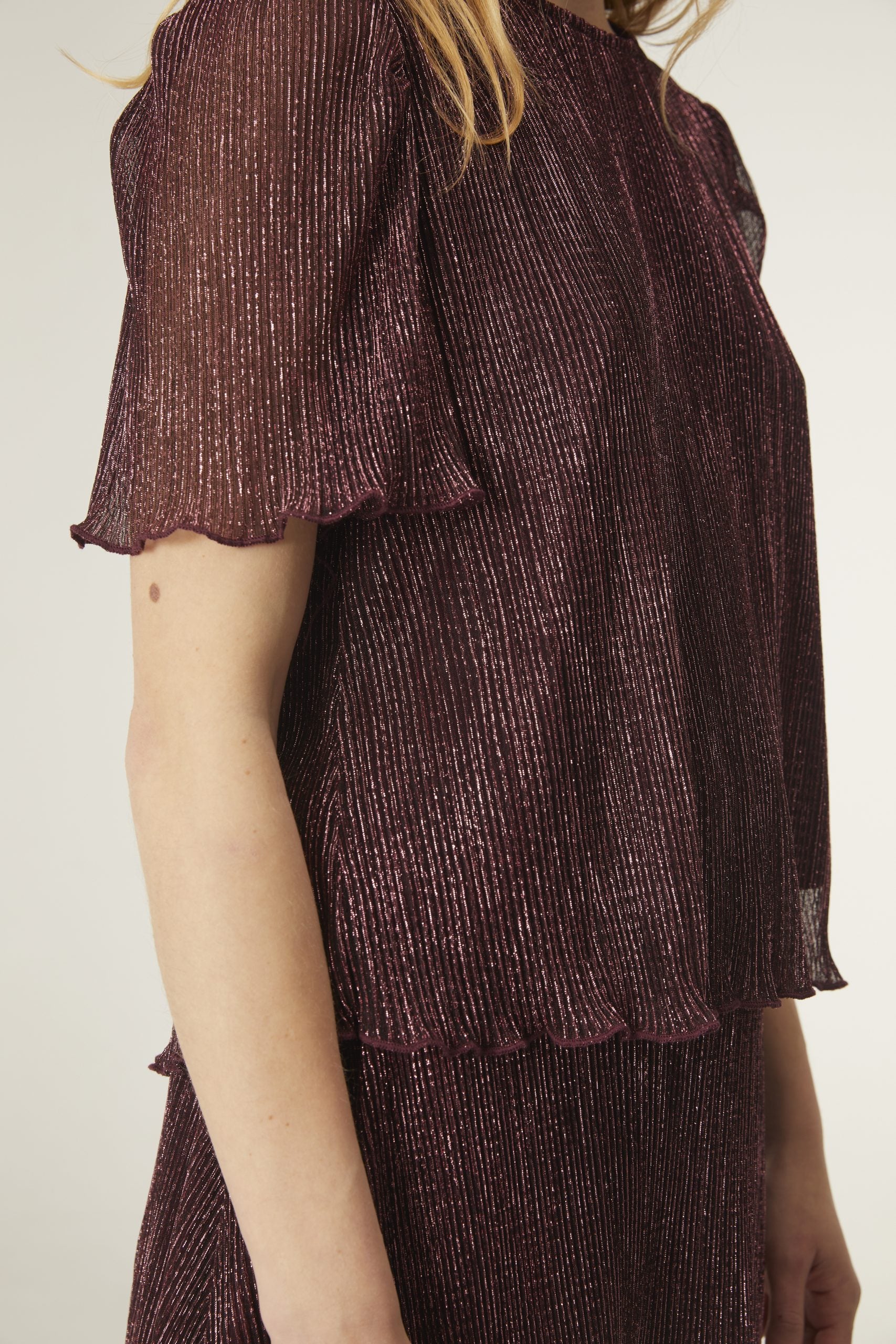 Compañia Fantastica - Pink Lurex Top