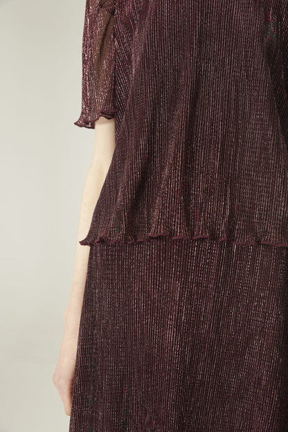 Compañia Fantastica - Pink Lurex Top