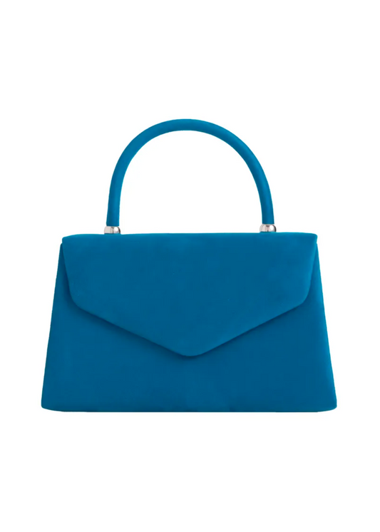 The Edit - Soft Faux Suede Grab Bag in Rich Teal