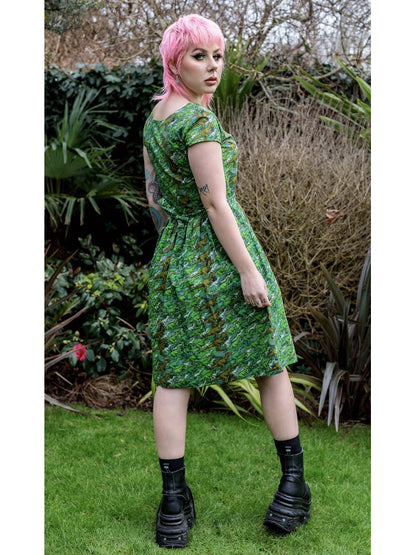 Run & Fly – Camo Dino Dress With Pockets