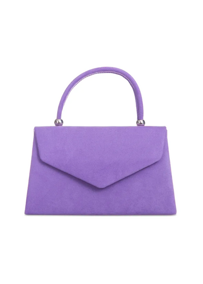 Thunder Egg - Soft Faux Suede Grab Bag in Bright Lilac