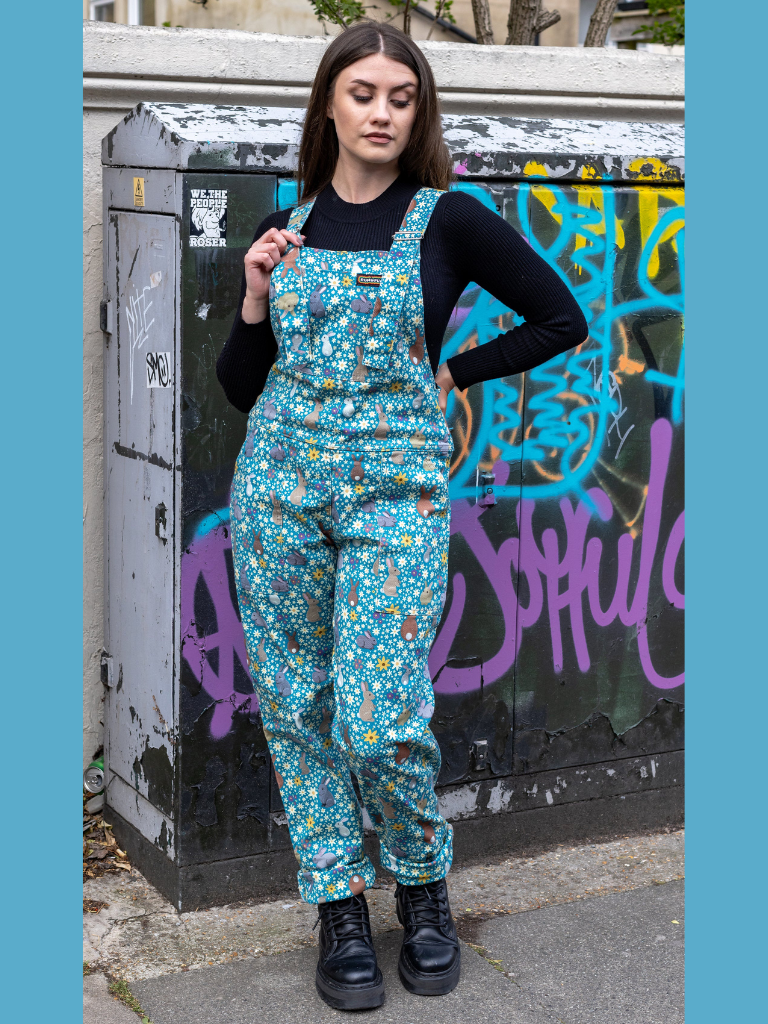 Run & Fly - Bunny Stretch Twill Dungarees