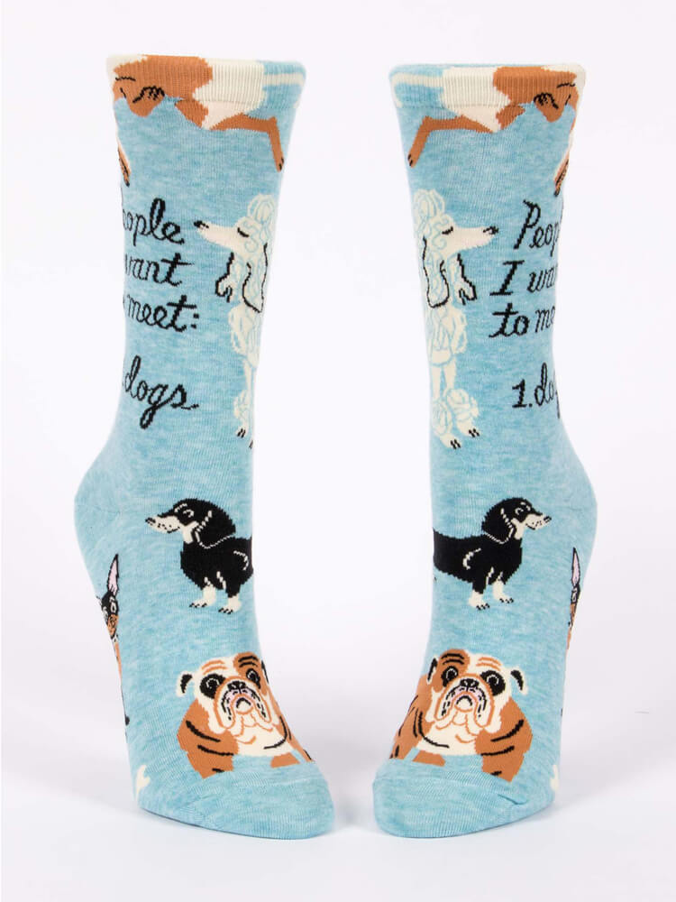Blue Q - People I Want To Meet: Dogs Socks