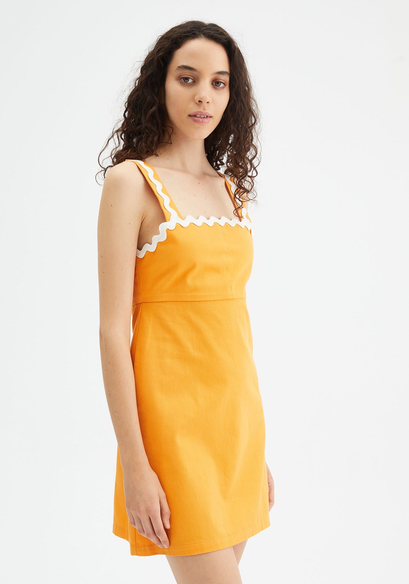 Compañia Fantastica - Orange Wave Detail Dress