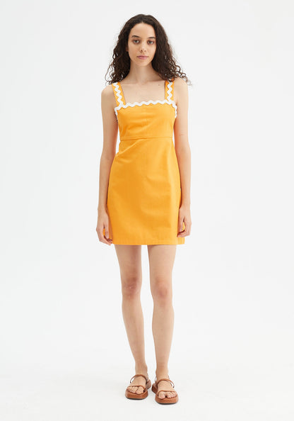 Compañia Fantastica - Orange Wave Detail Dress