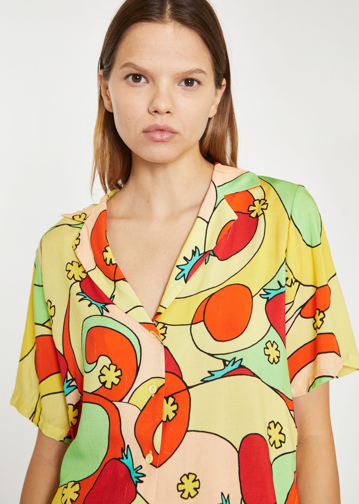 Glamorous - Psychedelic Fruit Print Ladies Shirt