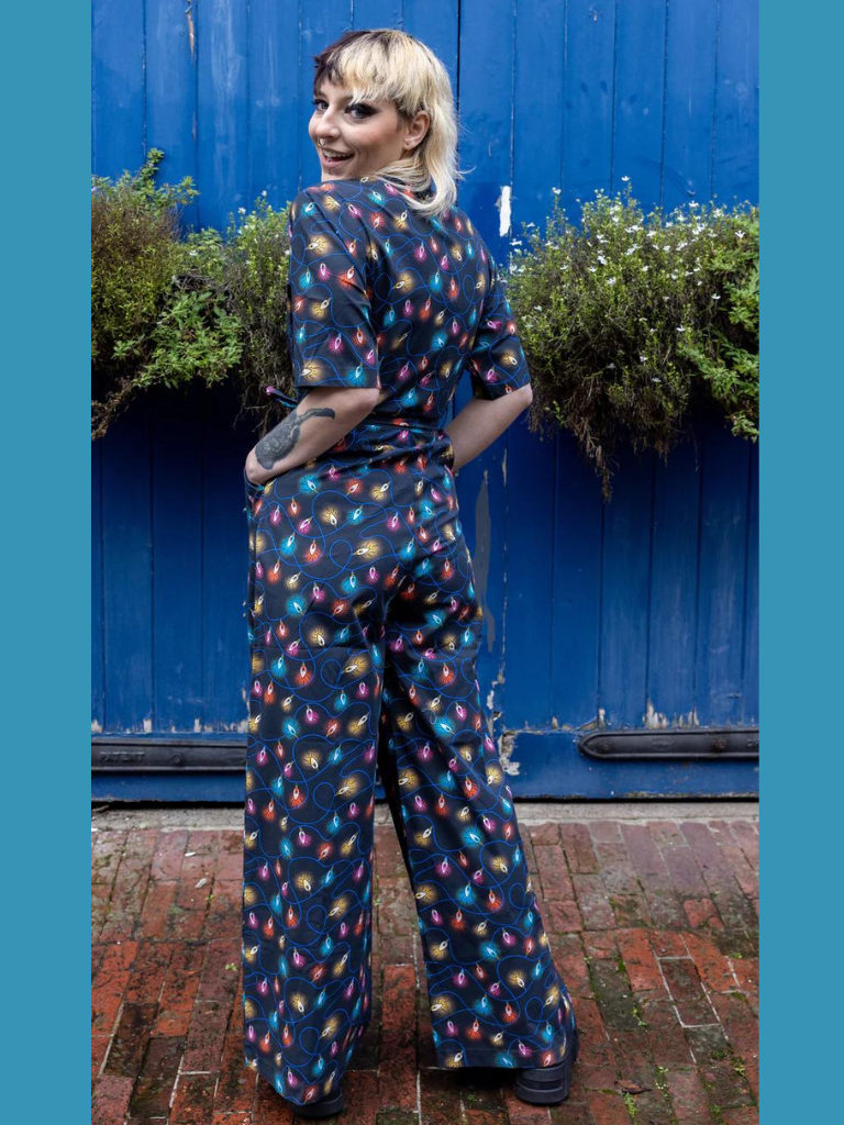 Festive jumpsuit top