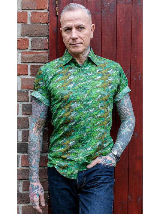 Run & Fly – Camo Dino Shirt