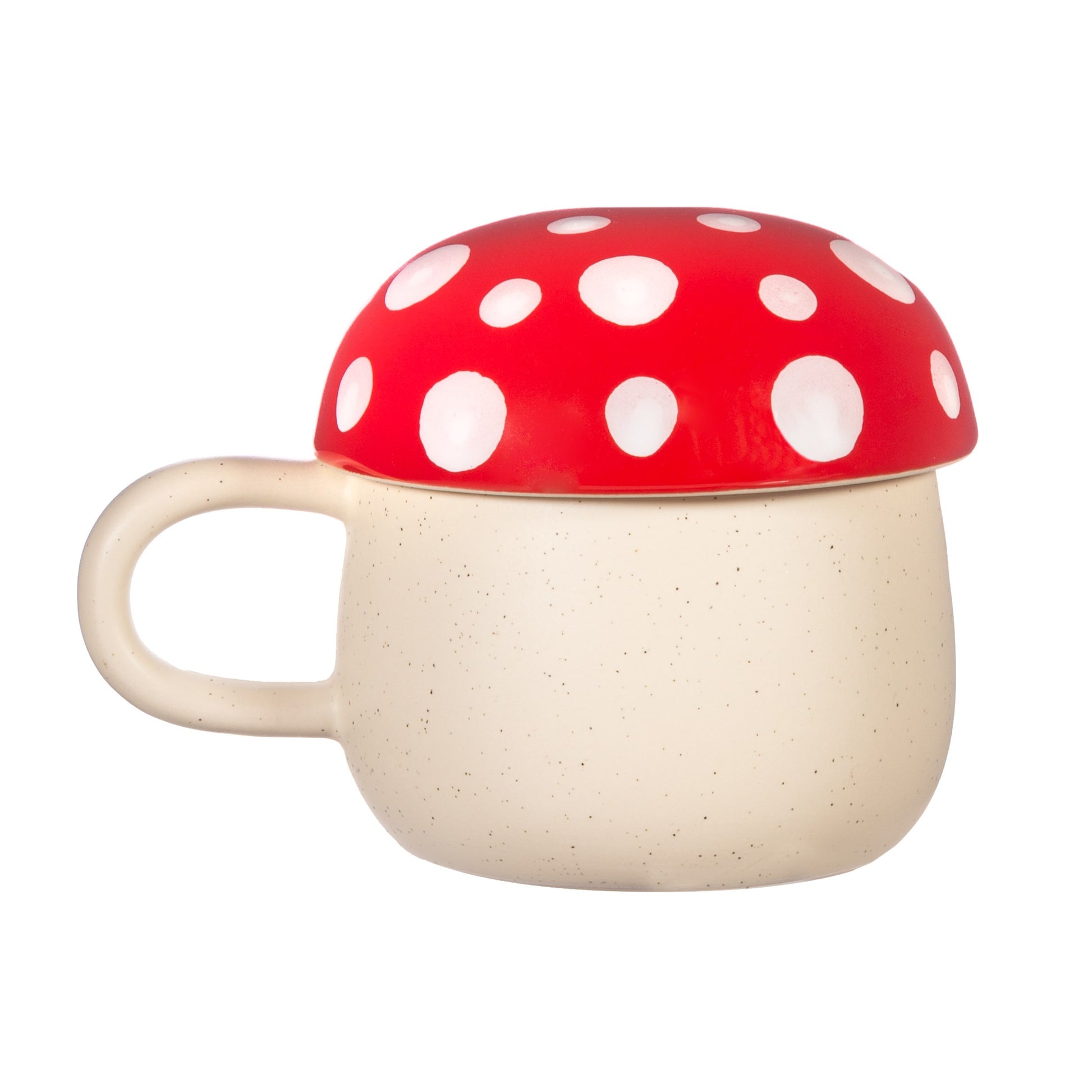 Sass & Belle - Red Mushroom Mug with Lid