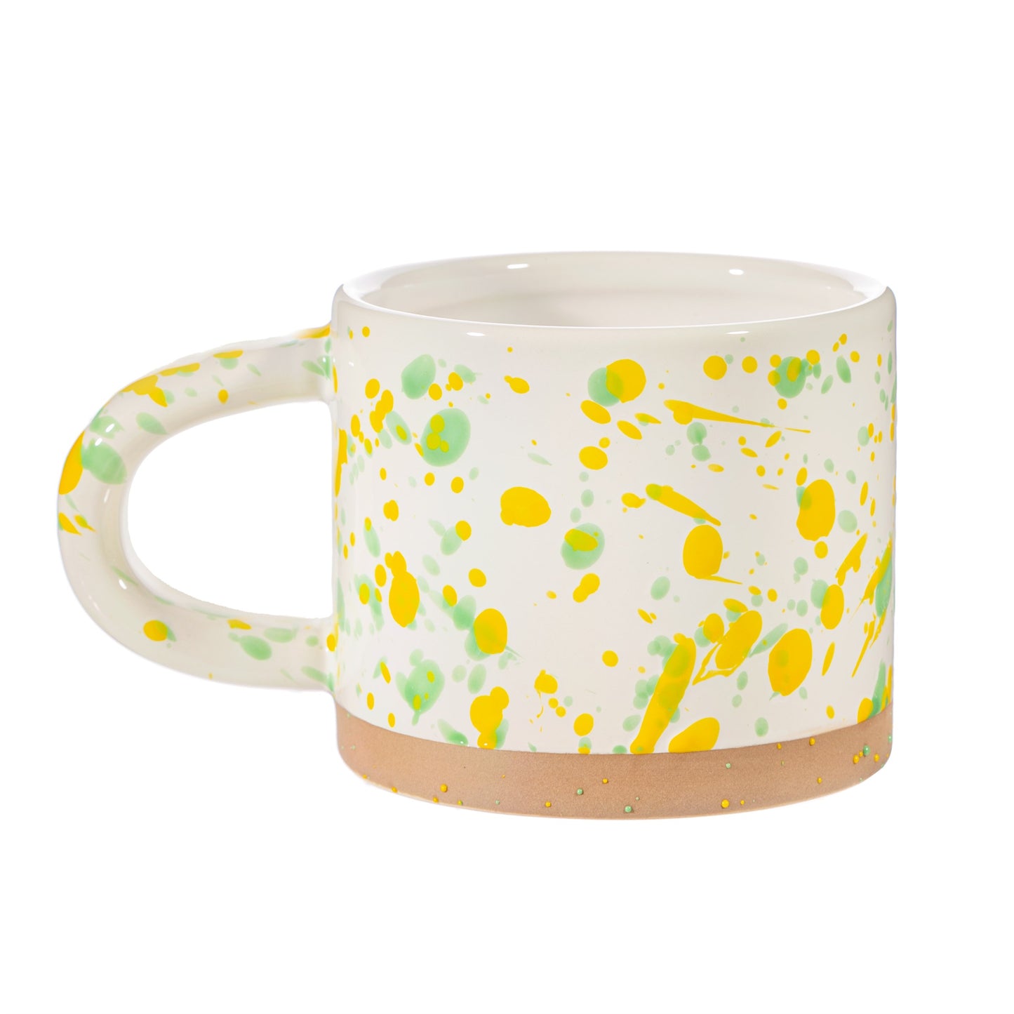 Sass &amp; Belle -Yellow And Green Splatterware Mug