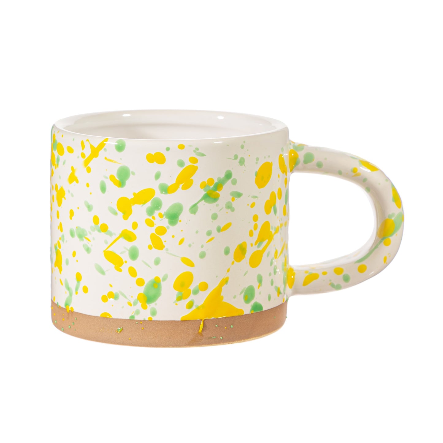 Sass &amp; Belle -Yellow And Green Splatterware Mug