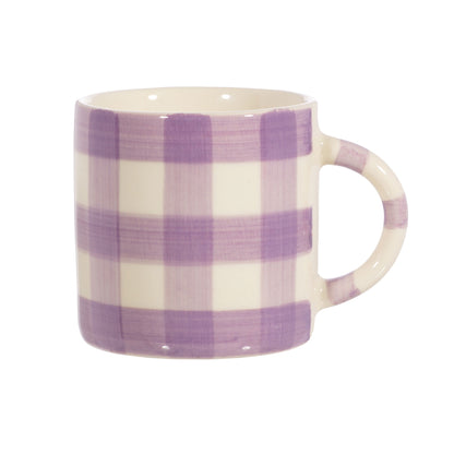 Sass & Belle - Lilac Gingham Mug