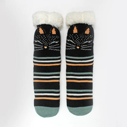 House of Disaster - Feline Slipper Socks