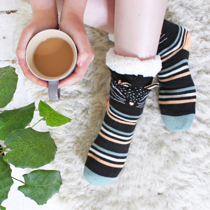 House of Disaster - Feline Slipper Socks