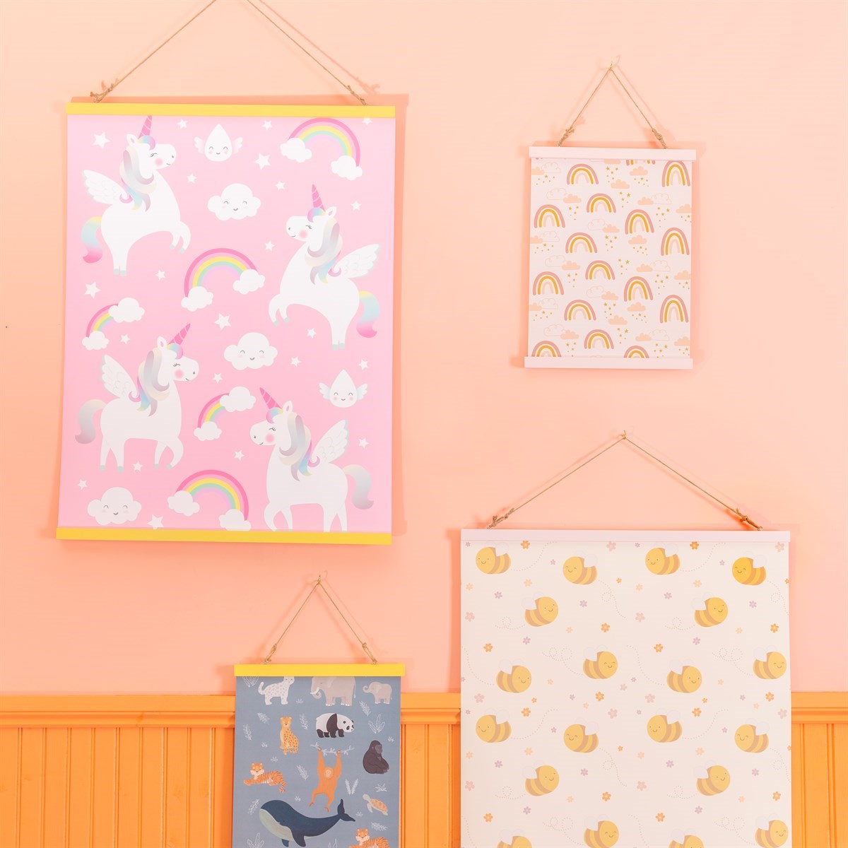Sass & Belle - Pink Magnetic Poster Hanger