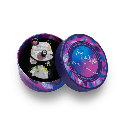 Erstwilder x Pete Cromer - The Patient Panda Mini Brooch