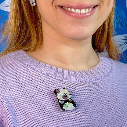 Erstwilder x Pete Cromer - The Patient Panda Mini Brooch