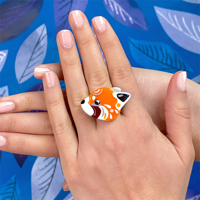 Erstwilder x Pete Cromer - The Rakish Red Panda Ring