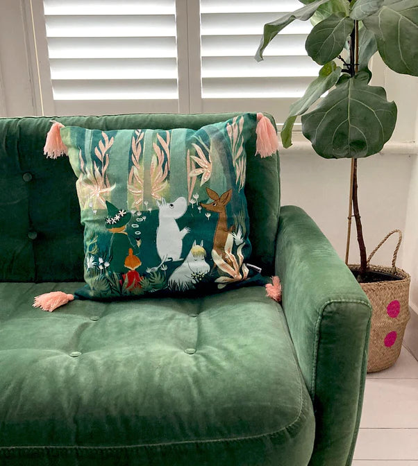 House of Disaster - Moomin Forest Embroidered Cushion