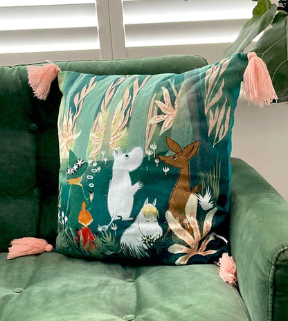 House of Disaster - Moomin Forest Embroidered Cushion
