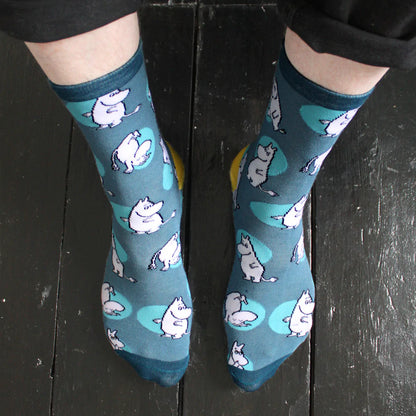 House of Disaster - Moomin Repeat Print Mens Socks