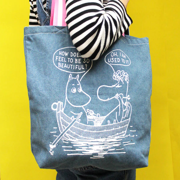 House of Disaster - Moomin 'So Beautiful' Denim Tote Bag